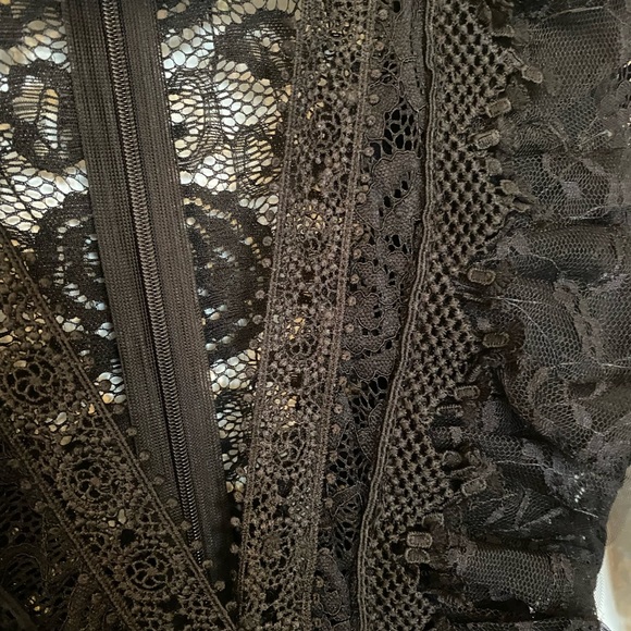 Revamped Black Lace Bodice Jumpsuit - Picture 6 of 7